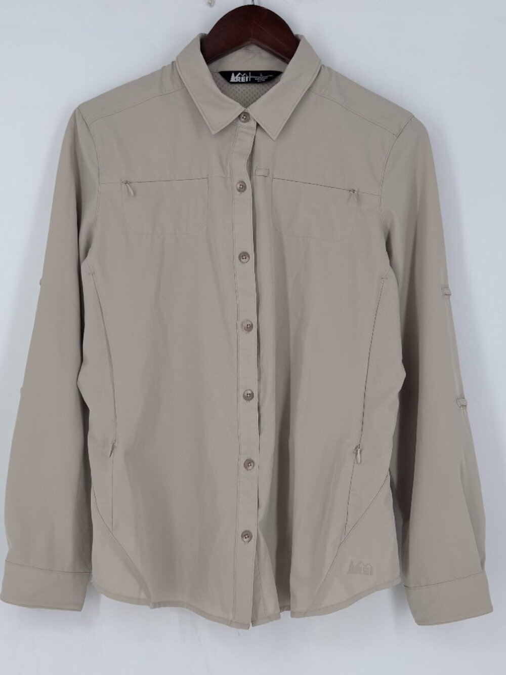REI Sahara Vented Long Sleeve Hiking Shirt L